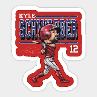 Kyle Schwarber Philadelphia Cartoon Sticker